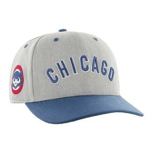 '47 Brand Chicago Cubs Midfield MLB Gray Clark Cooperstown Snapback Hat